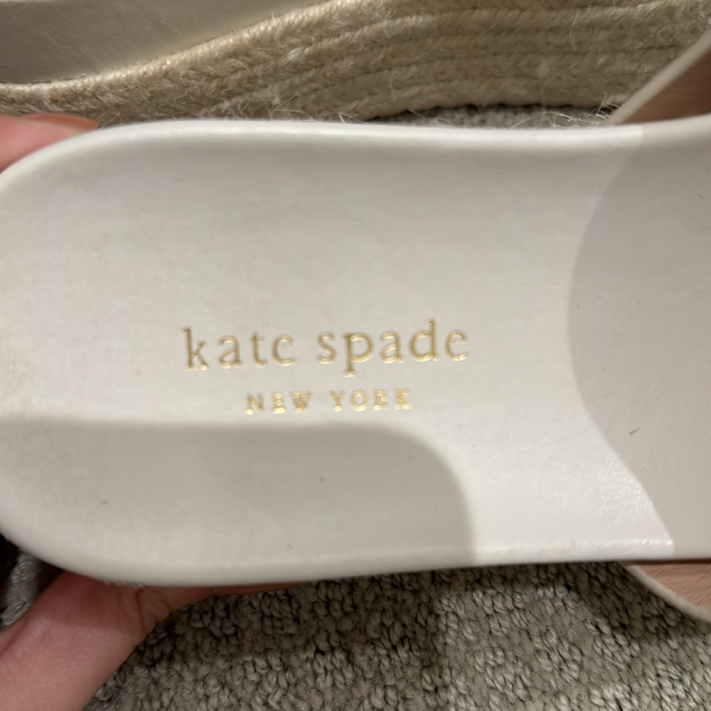 White Platform Slip On Sandles